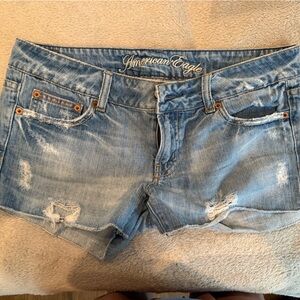 American Eagle Outfitters Blue Boyfriend Jeans Distressed